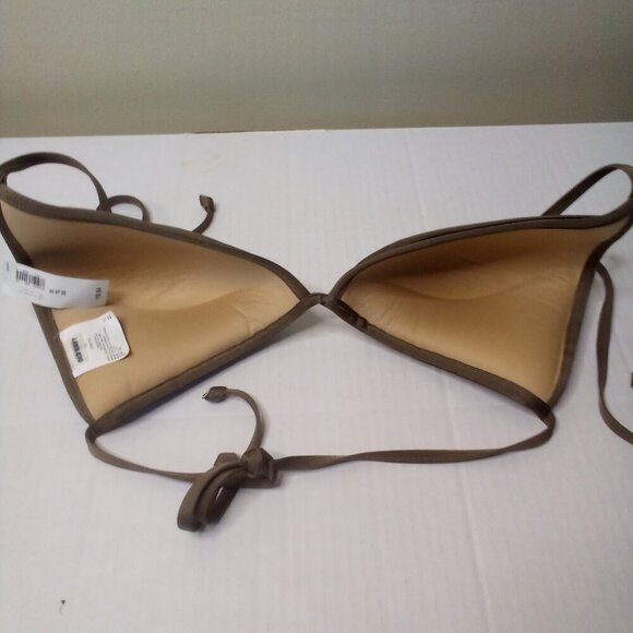 Old Navy Bikini Top Women XL Triangle Swim Padded Cups Brown - Picture 11 of 12